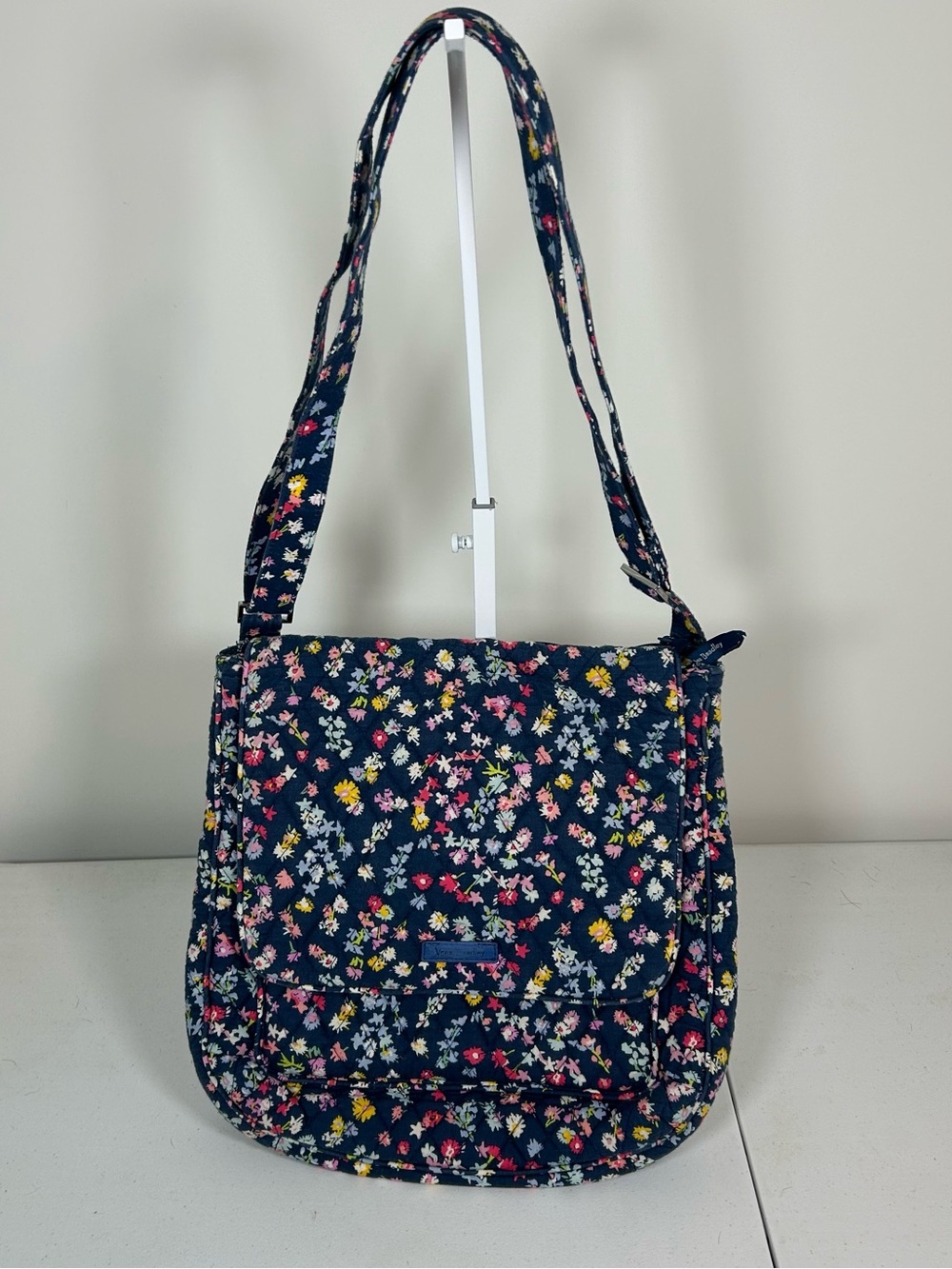 Vera Bradley Navy Floral Crossbody Shoulder Bag